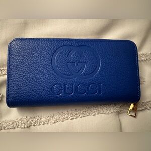 Royal Blue Leather Wallet